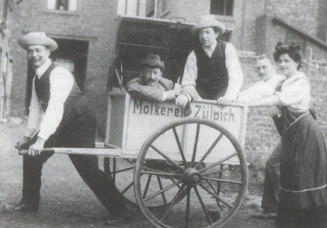 Beginn der Molkereischule in Zlpich, 1902