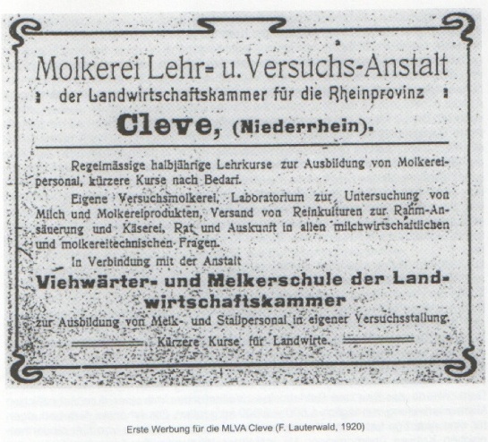 Erste Werbung fr die MLVA, Cleve (F. Lauterwald, 1920